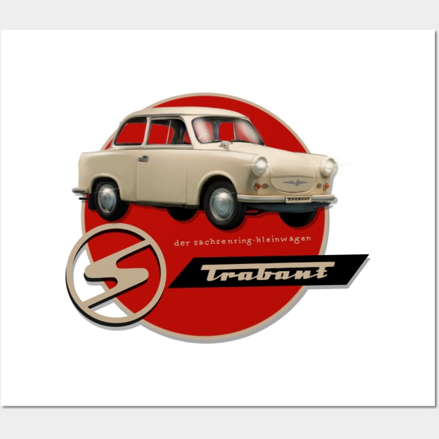 Classic car The Trabant Wall Art by MotorManiac